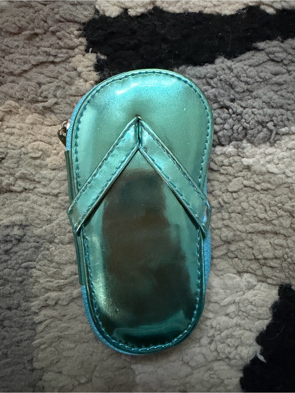 Metallic Teal Flip Flop Nail Care Kit